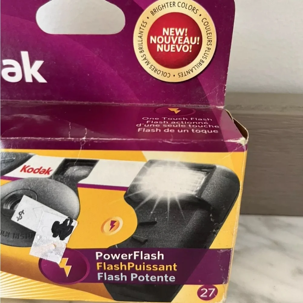 Kodak Single Use Power Flash 35mm Disposable Camera 27 Exposure Vintage 90s Y2K